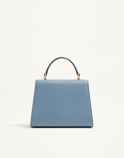 Valentino Garavani - Valentino Garavani Vsling Small Handbag In Grainy Calfskin - Stone - Woman - Top Handle Bags